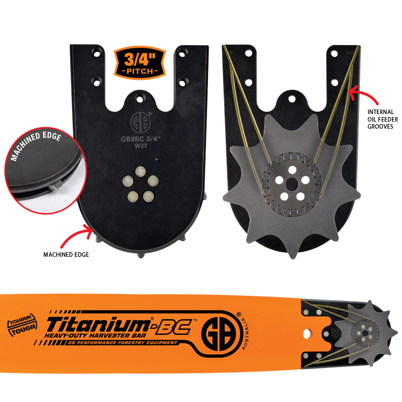 ¾" GB® Titanium® Harvester Bar CE24-122BC