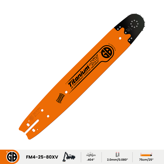 GB Titanium®-XV® Replaceable Nose Harvester Bar FM4-25-80XV
