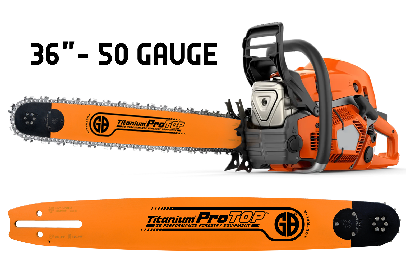 GB Titanium®ProTOP Chainsaw Bar SN36-50PA