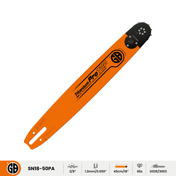 GB Titanium®ProTOP Chainsaw Bar SN18-50PA – HarvesterBars.com