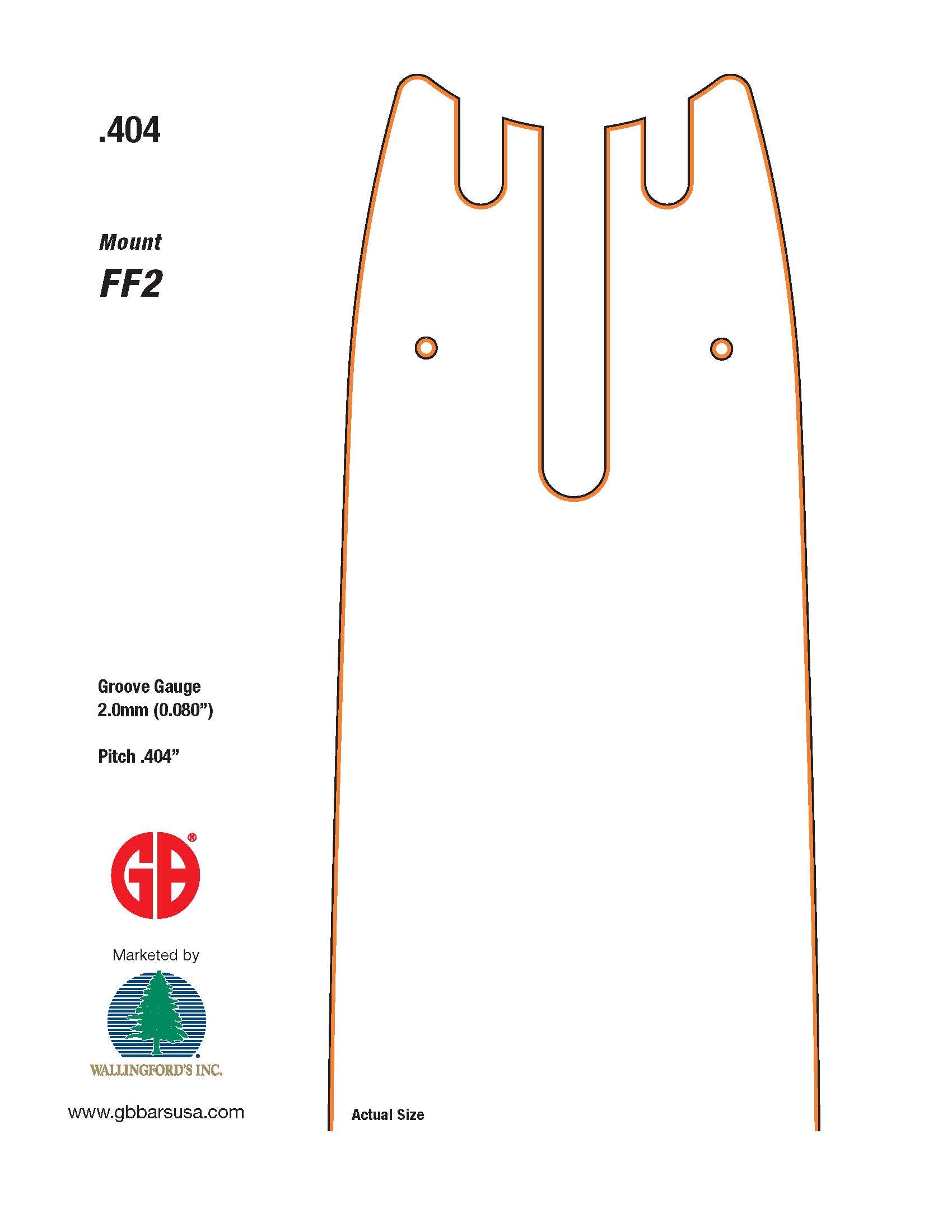 GB Titanium®-XV® Replaceable Nose Harvester Bar FF2-17-80XV