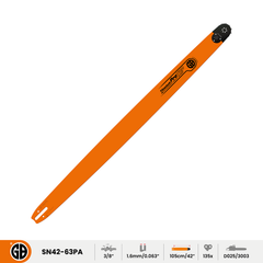 GB Titanium®ProTOP Chainsaw Bar SN42-63PA