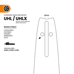 GB Titanium®ProTOP K095 Chainsaw Bar UHLX18-58PA