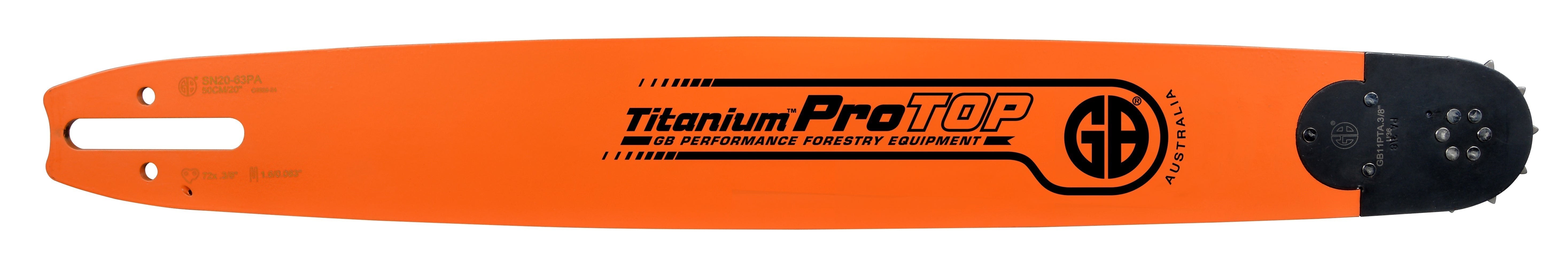 GB Titanium® .325" Pro TOP Chainsaw Bar UHL18-50PJ